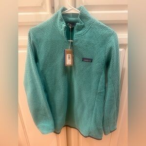NWT Patagonia Women's Turquoise 3/4 zip  fleece Sweater